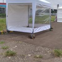 Gambar tenda jualan 1,5*1,5 full set + tirai 3 sisi - Putih dari AKBAR TENDA SBA undefined 4 Tokopedia