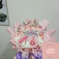 Gambar choco bouquet premium gift exclusive diameter 25cm dari Cantika Flower New undefined 1 Tokopedia
