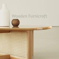 Gambar Meja Kopi Rotan Wabi-Sabi Minimalis Kayu jati Solid Furniture dari Wooden Furnicraft undefined 4 Tokopedia