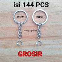 Gambar Ring pipih Gepeng uk 25mm Ring gantungan kunci Tebal uk 28mm - 1Gros GKG 28mm dari UntungTipis123 undefined 1 Tokopedia