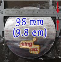 Gambar SEAL SEGEL ALUMINIUM FOIL PET 93 MM (100 PCS- SETRIKA) - 1 pack dari Rising Pack undefined 4 Tokopedia