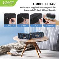 Gambar Robot RB520 Speaker Bluetooth 5.0 Speaker Portable USB MicroSD AUX dari MXKomputer_NEW undefined 2 Tokopedia