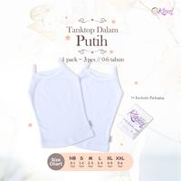 Gambar Kazel Tanktop Dalam Polos Putih Edition - M dari Aneka Kids Malang undefined 1 Tokopedia