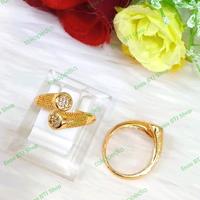 Gambar Cincin Dewasa permata Love Dauble Lapis Emas 18 titanium premium dari BTJ shop undefined 2 Tokopedia