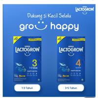 Gambar Lactogrow 3 happynutri susu pertumbuhan 1-3 tahun original 735 gr dari Ebony Olshop undefined 3 Tokopedia