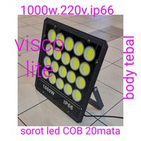 Gambar sorot led cob 20mata 1000w 1000watt / tembak flood light 1000 watt 220 - Putih dari visco lite undefined 1 Tokopedia