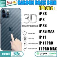 Gambar Garskin iPhone XR X XS MAX 11 PRO MAX Carbon Anti Gores Back Skin - iP 11 PRO MAX dari Unicorn Acc Hp undefined 1 Tokopedia