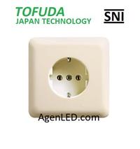 Gambar TOFUDA Stop Kontak Arde Non CP Inbow Model broco new gee Cream IB dari AgenLED undefined 1 Tokopedia