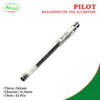 Gambar PILOT BALLPOINT PEN HI-TEC-C 04 HITAM - 1 pcs dari ahadmart undefined 2 Tokopedia