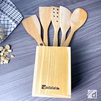 Gambar DADALALA Spatula Set Isi 5 + Boks Kayu Pinus [FREE] Sendok Garpu - Jepang + Boks dari Dadalala undefined 3 Tokopedia