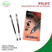 Gambar PILOT BALLPOINT PEN HI-TEC-C 04 HITAM - 1 pcs dari ahadmart undefined 1 Tokopedia