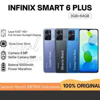 Gambar infinix smart 6 plus 3/64 Garansi resmi - miracle black dari Hokuriku Store undefined 1 Tokopedia