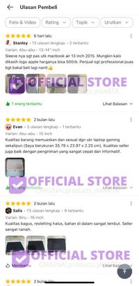 Gambar SARUNG TAS LAPTOP WATERPROFF 11 12 13 14 15 16" INCH SLEEVE CASE 13" - Hitam, 11-12" inch dari ORIGINALproducts JAKARTA undefined 3 Tokopedia