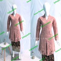 Gambar Atasan Kebaya Brukat-Tunik Brukat Busui-Kebaya Wanita - green tea, XL dari Danau Rejeki8 undefined 4 Tokopedia