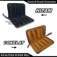 Gambar Dompet Tempat Cincin Batu Permata Kulit Asli Isi 9 Slot dari Central Grosir Gemstone undefined 1 Tokopedia