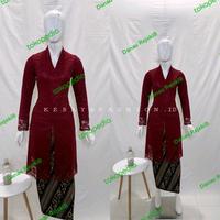 Gambar Atasan Kebaya Brukat-Tunik Brukat Busui-Kebaya Wanita - green tea, XL dari Danau Rejeki8 undefined 2 Tokopedia