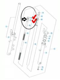 Gambar Set As Baut Shock Depan-Cap Suzuki Satria FU Original SGP dari Mz Genuine Parts undefined 1 Tokopedia