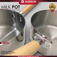 Gambar Panci Susu Subron Gg Kayu Label Kuning - 14cm 16cm 18cm / Panci Susu Gagang Kayu Subron / Panci Susu Serbaguna Subron - 18 dari sinarkencana.id undefined 3 Tokopedia
