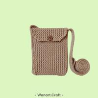 Gambar Tas Rajut Wanita / Pria Tas Kerut Tas Rajut Mini Tas Rajut Selempang H dari Wanart.Craft undefined 4 Tokopedia