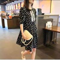 Gambar Dress Mini LAREA Shirt Dres Polkadot Lucu Baju Wanita Korea Import PM dari Dewi Id undefined 5 Tokopedia