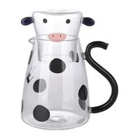 Gambar Gelas Teko Kaca Susu Kopi Milk Jug Borosilicate Glass Model Sapi Unik dari Zsk2020 undefined 4 Tokopedia