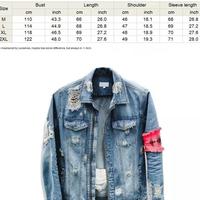 Gambar DENIM JACKET MEN SLIM FIT COTTON CASUAL MENS JEANS COAT G54YU63YY2U dari Jaket Varsity, undefined 5 Tokopedia