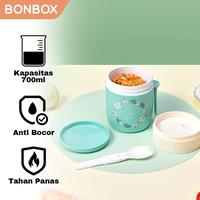 Gambar BONBOX BTW30 Lunch Box Kotak Makan Susun Plastik Multifungsi Microwave - GREEN dari GADVENTIA undefined 1 Tokopedia