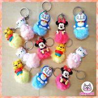 Gambar Gantungan Kunci POM POM Bulu Halus Karakter Anak Lucu Ganci Tas Sekolah - Princess Putih dari Toko Mainan Gajah Jumbo undefined 2 Tokopedia