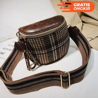 Gambar GUDANG TAS -TAS SELEMPANG SLING BAG WANITA DADA IMPORT WAIST BAG - khaki dari TOKO CANTIK BERSAMA_NEW undefined 1 Tokopedia