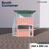 Gambar BOOTH CONTAINER 2 LANTAI - 250 x 260 cm - Kontainer Gerobak Grobak - Booth Container dari KINGSIGN.id undefined 1 Tokopedia
