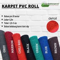 Gambar Martha Karpet KARPET MIE BIHUN 1 ROLL FULL UKURAN 120 CM X 18 M TEBAL 15MM BAHAN PVC LENTUR ANTI SLIP COIL DESIGN ELEGANT UNTUK TERAS & DEPAN PINTU RUMAH IBADAH - BURGUNDY dari Martha Karpet Indonesia undefined 1 Tokopedia
