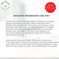 Gambar Aluminium OX 250 foil tray cup lasagna BEST FRESH macaroni schotel dimsum mentai alumunium klapertart spageti brulee brownies wadah alumunium dari anekafoodpackaging undefined 4 Tokopedia