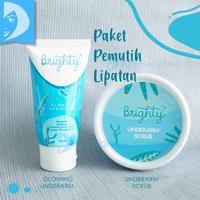 Gambar BRIGHTY Glowing Underarm x Underarm Scrub Paket Pemutih Lipatan Ketiak dari TOKO DUNIA KECANTIKAN undefined 1 Tokopedia