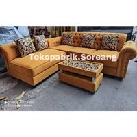 Gambar Sofa L Putus Sofa Ruang Tamu Minimalis Murah Bandung - Ungu, Full midili dari tokopabrik official soreang undefined 2 Tokopedia