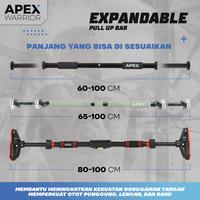 Gambar Apex Warrior Pull Up Bar 3 Size | Tiang Pull Up Kokoh | Pull Up Door - Black-Finish dari Apex Warrior undefined 2 Tokopedia