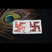 Gambar Diwali Swastik Acrylic Sticker Red wt White Dots - Contains 2 Stickers dari The Variety Shop 25 undefined 4 Tokopedia