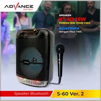 Gambar Speaker Advance Bluetooth Music & Karaoke S-60 8inch / S60 8" Free Mic dari Ayo Bli undefined 2 Tokopedia