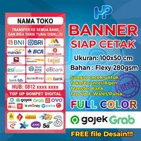 Gambar Catak Banner Toko/Counter AgenSiap Cetak - Variasi warna - Ungu, Mata Ayam dari hikmahprintshop undefined 1 Tokopedia