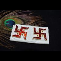 Gambar Diwali Swastik Acrylic Sticker Red wt White Dots - Contains 2 Stickers dari The Variety Shop 25 undefined 5 Tokopedia