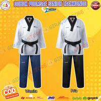 Gambar Satria Dobok Baju Seragam Taekwondo Tekwondo Taek Tek Wondo Poomsae Poomse Pomse Pomsae Poom Sae Taekwondo Tekwondo Taek Tek Wondo Senior Dewasa Pria Wanita Male Female Satria Kerah Krah Hitam Celana Hitam Abu Abu-abu Original Murah dari giraldastoree undefined 4 Tokopedia