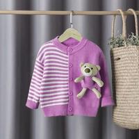 Gambar Cardigan Rajut Anak Halus Cardi Anak Premium - Ungu, S dari Hi Fresh Grosir undefined 5 Tokopedia