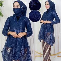 Gambar setelan kebaya encim modern/setelan kutubaru/kebaya - navy, M dari saffacollection undefined 3 Tokopedia