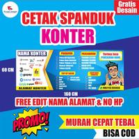 Gambar CETAK SPANDUK KONTER/BANNER KONTER - C1, 200X100CM F.280 dari Kreasi print bandung undefined 1 Tokopedia