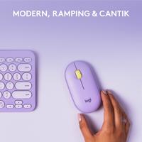 Gambar Logitech Pebble M350 Mouse Wireless Bluetooth Slim SIlent - Lavender dari Logitech Official Store undefined 3 Tokopedia