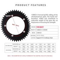 Gambar pass quest chainring 54T BCD 130 oval type black 5 bolt CNC 12 speed dari eclecticmindz undefined 3 Tokopedia