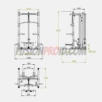 Gambar Half Rack Squat Rak Lat Pull Down Up Pulldown Home Fitness Gym BK-6008 dari Fusion Pro undefined 5 Tokopedia
