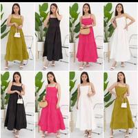 Gambar OHORI VINTAGE PLAIN TANK LAYER MAXI DRESS - FUCHIA dari CERIAZ CLOTHING undefined 4 Tokopedia