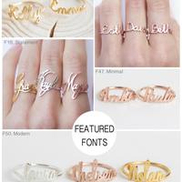 Gambar Cincin Custom Nama Emas Muda Asli Cincin Ukir Nama Sesukamu Emas Asli dari Galeri Emas Asli undefined 2 Tokopedia