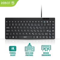 Gambar ROBOT Portable Mini Wired Keyboard RK10 Ultra-Thin dari MasterdatabaliPT undefined 4 Tokopedia