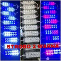 Gambar LAMPU variasi LED ULTRASONIC STROBO 2 warna merah biru putih 12v 24v - merah biru 12v dari Warung cctv undefined 1 Tokopedia
